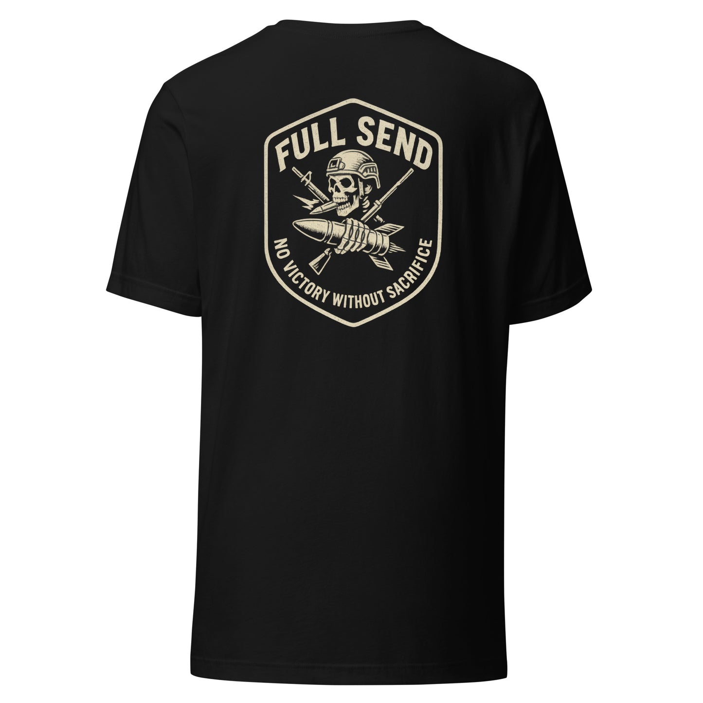 Full Send Tactical Skull Patch t-shirt